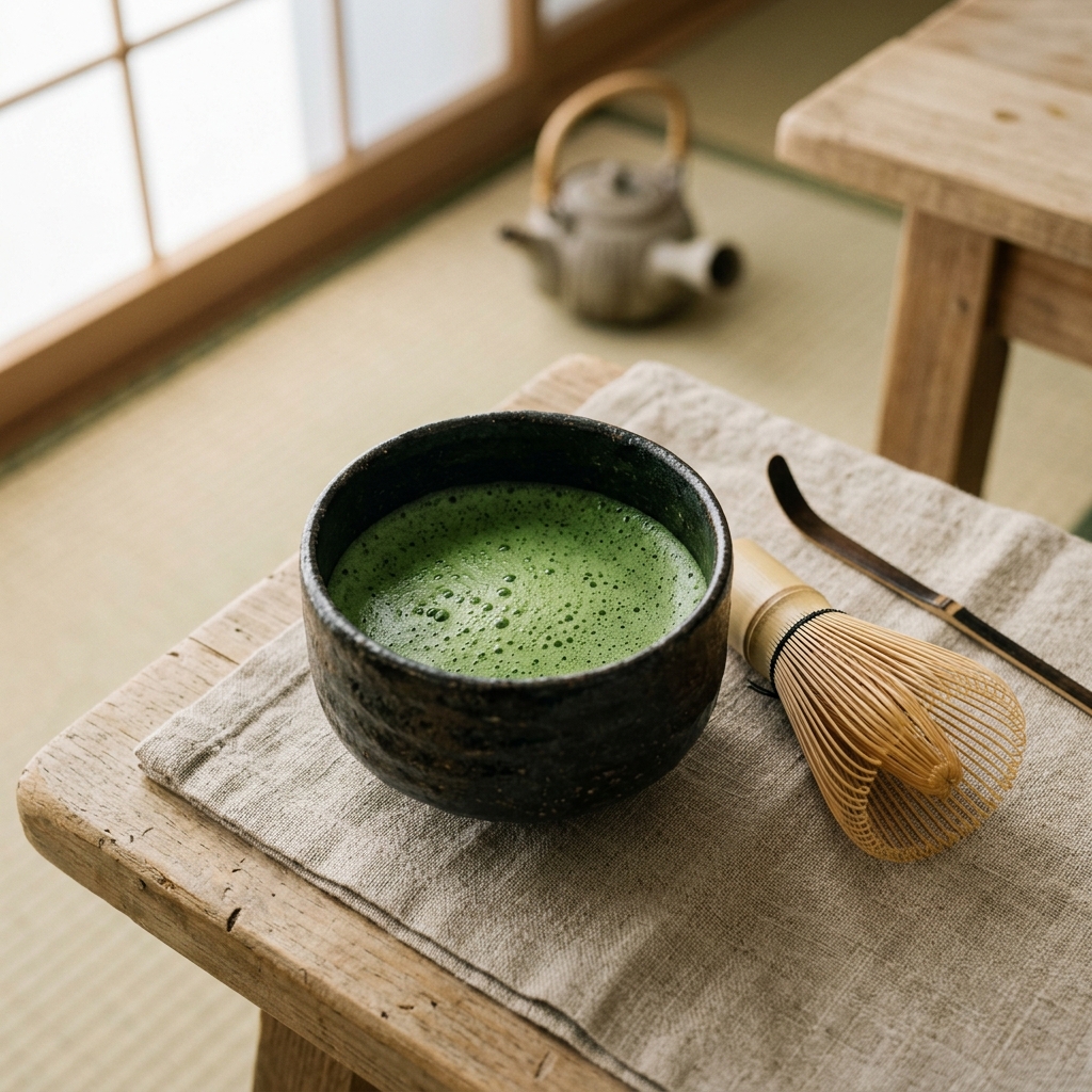 Traditional Bamboo Whisk Ritual