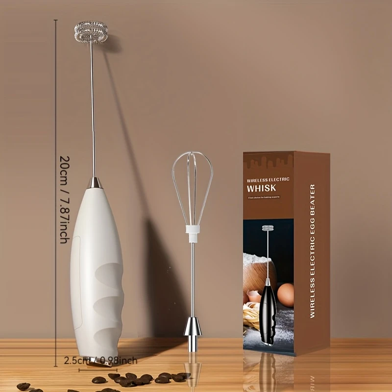 Ansei Dual-Head Cordless Electric Frother & Whisk - Secondary