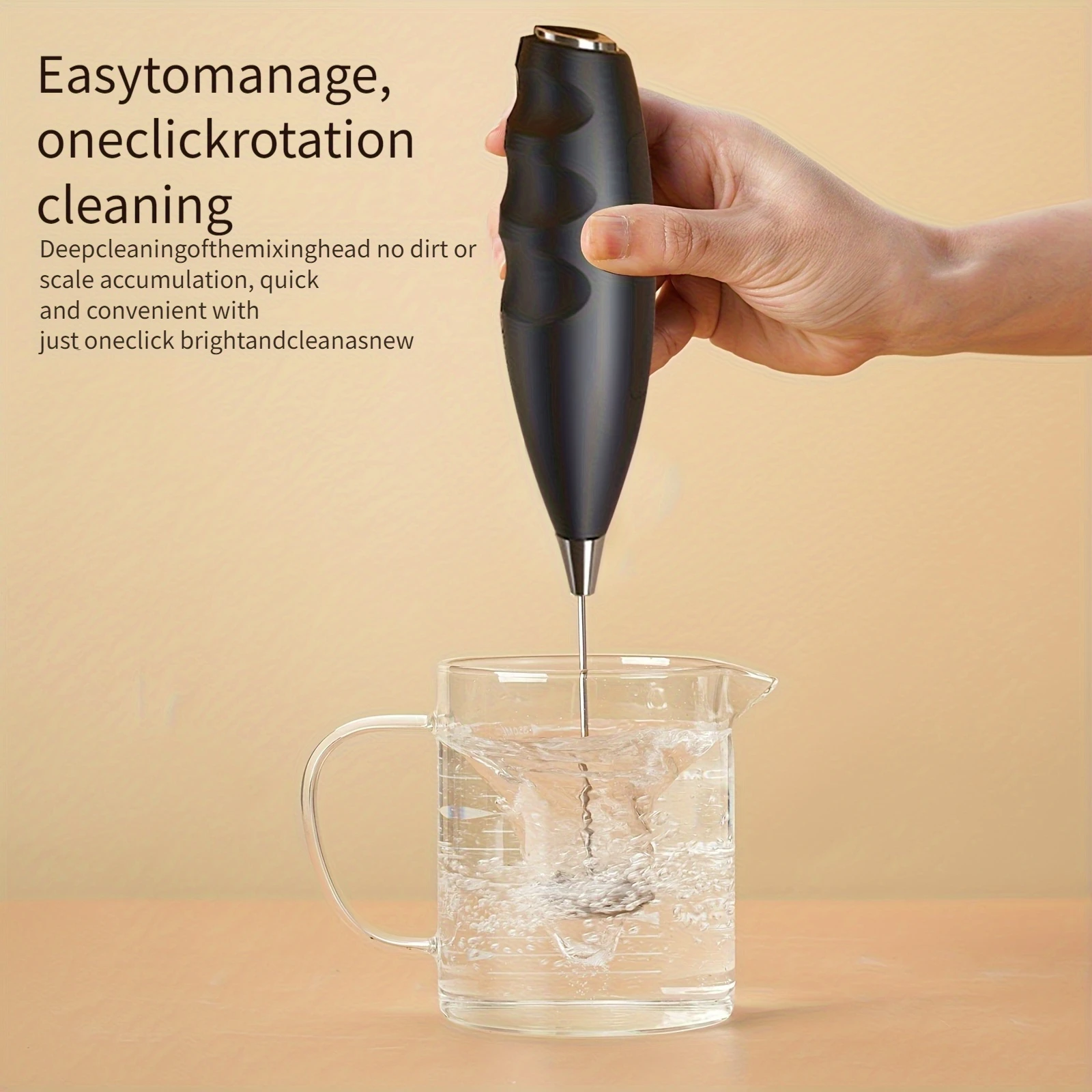 Ansei Dual-Head Cordless Electric Frother & Whisk thumbnail 3