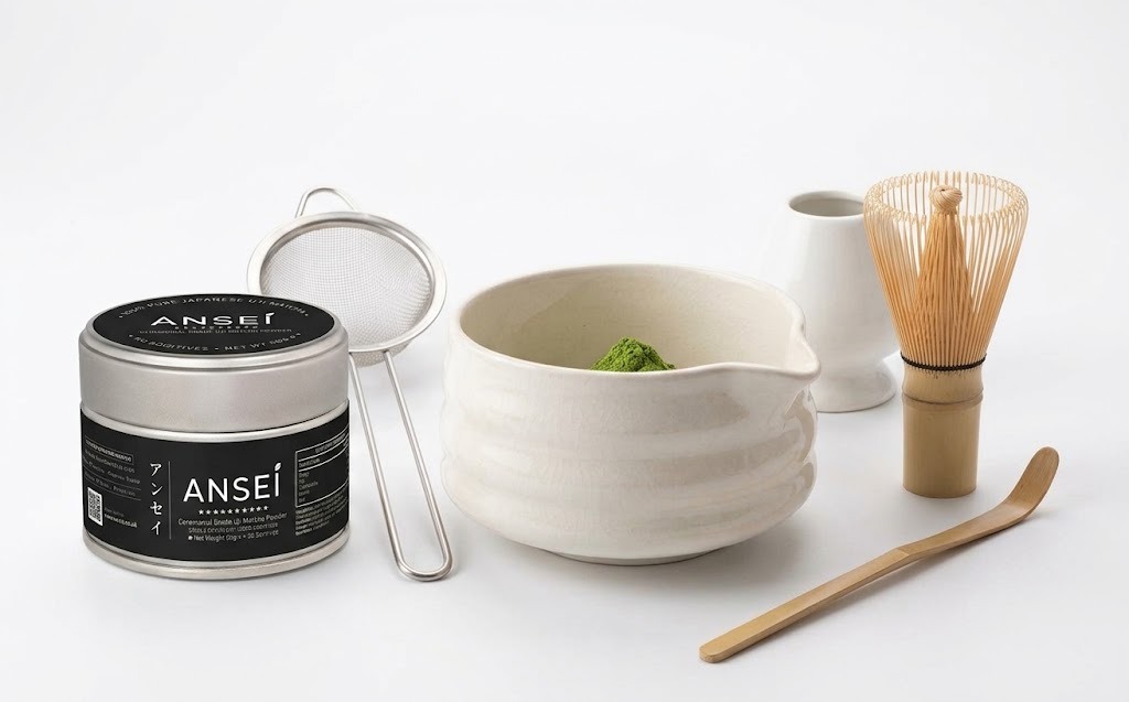 Ansei Ceremonial Matcha Starter Kit (50g Matcha + 5-Piece Whisk Set)